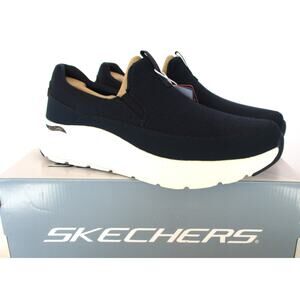 New SKECHERS Arch Comfort Flex Relaxed Fit Men's Sz 10.5 Blue Slip On Sneakers